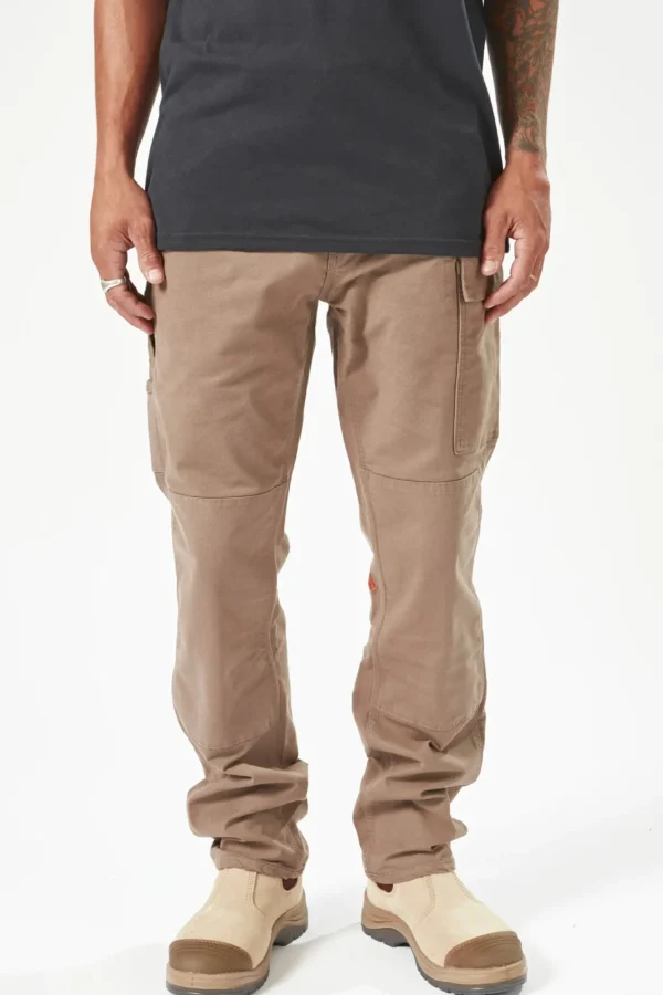Pants-VOLCOM CALIPER WORK PANT - BRINDLE