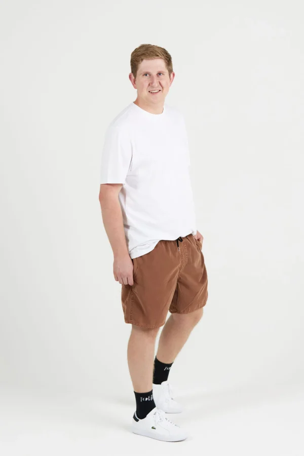 Shorts-VOLCOM CENTER TRUNK 17 RUSTIC BROWN