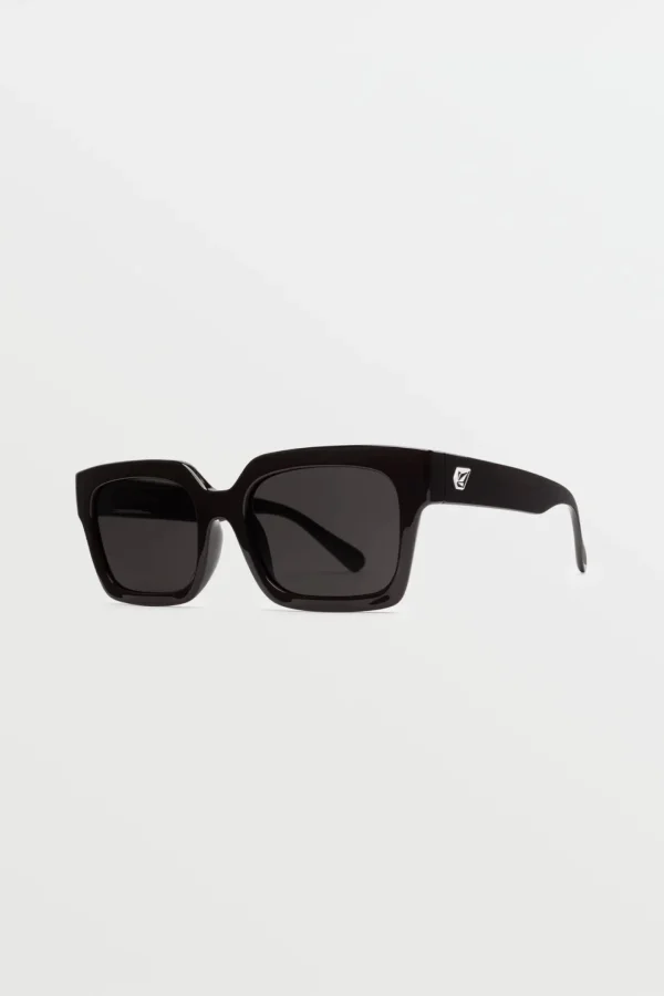 Sunglasses | Sunglasses-VOLCOM EYEWEAR DOMEINATOR SUNGLASSES - GLOSS BLACK/GREY