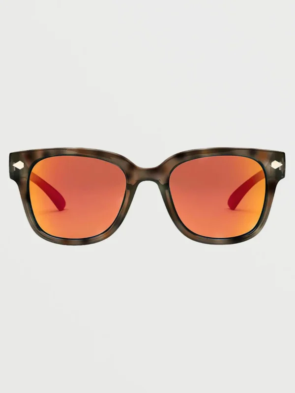 Sunglasses | Sunglasses-VOLCOM EYEWEAR FREESTYLE SUNGLASSES GLOSS TORT/HEAT MIRROR