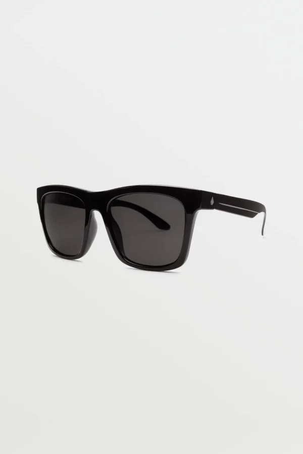 Sunglasses | Sunglasses-VOLCOM EYEWEAR JEWEL SUNGLASSES - GLOSS BLACK/GRAY