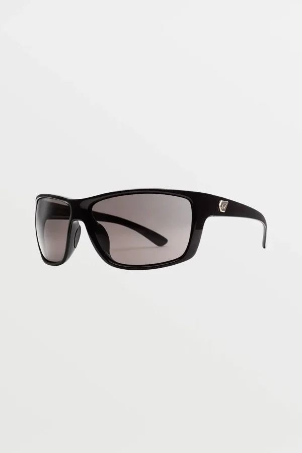 Sunglasses | Sunglasses-VOLCOM EYEWEAR ROLL SUNGLASSES - GLOSS BLACK/GRAY