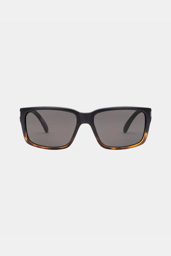 Sunglasses | Sunglasses-VOLCOM EYEWEAR STONEAGE SUNGLASSES - MATTE DARKSIDE/GRAY POLAR
