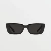 Sunglasses | Sunglasses-VOLCOM EYEWEAR STRANGE LAND SUNGLASSES - GREY GLOSS BLACK