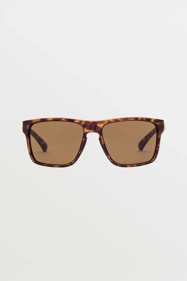 Sunglasses | Sunglasses-VOLCOM EYEWEAR TRICK SUNGLASSES - MATTE TORT/BRONZE