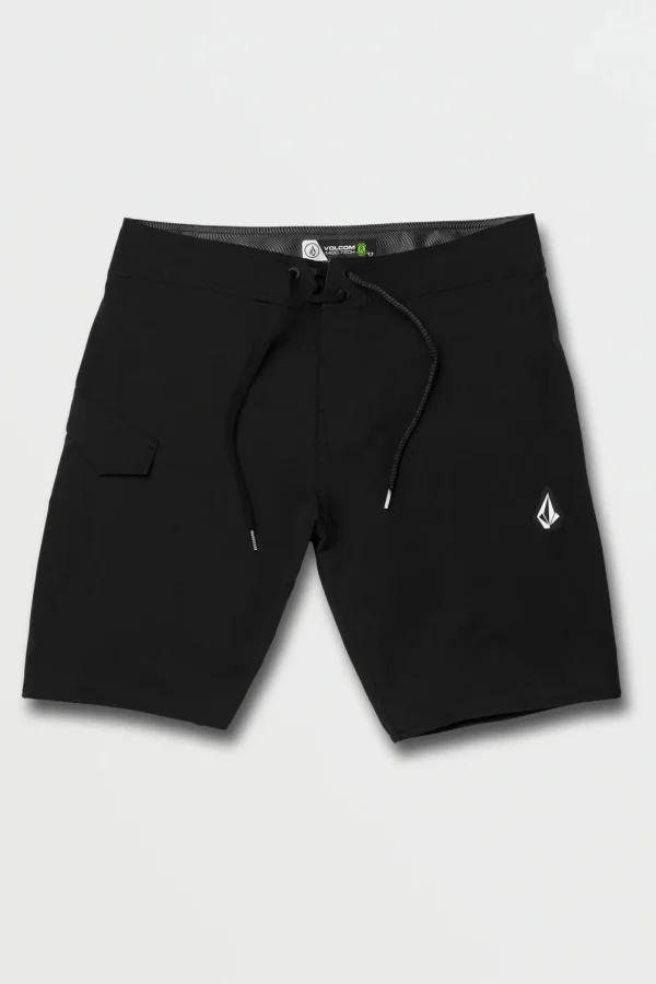Shorts-VOLCOM LIDO SOLID MOD 20 BLACK
