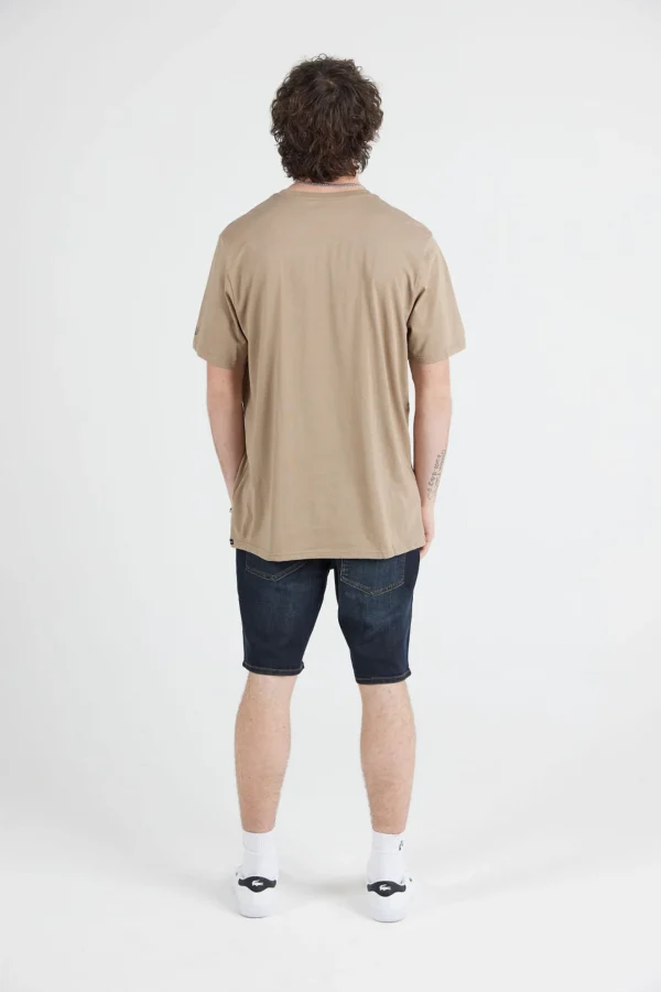 Tees & Tanks-VOLCOM MENS SOLID TEE - DESERT TAUPE