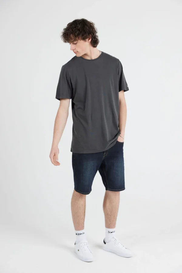 Tees & Tanks-VOLCOM MENS WASH SOLID TEE - BLACK