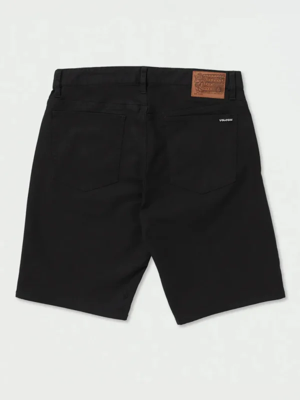 Shorts-VOLCOM MODOWN CANVAS 5 POCKET SHORT BLACK