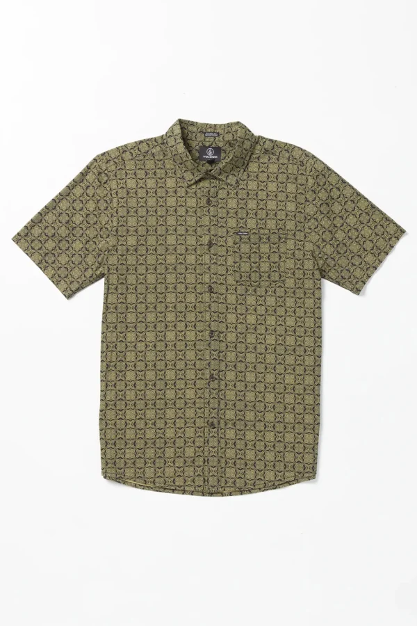 Shirts-VOLCOM SCALER STONE SS TEE - STEALTH