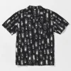 Shirts-VOLCOM SHAKEN STIRRED SHORT SLEEVE SHIRT - BLACK