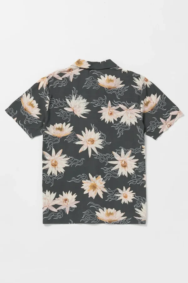 Shirts-VOLCOM SHAKEN STIRRED SHORT SLEEVE SHIRT - STEALTH
