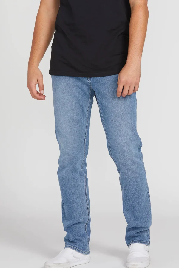Denim-VOLCOM SOLVER MODERN FIT JEANS - OLD TOWN INDIGO