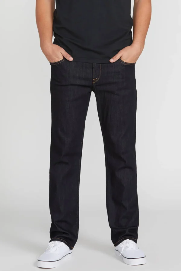 Denim-VOLCOM SOLVER MODERN FIT JEAN - RINSE
