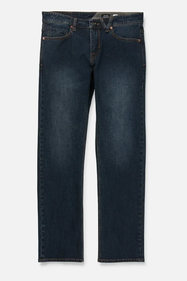 Denim-VOLCOM SOLVER MODERN FIT JEAN - NEW VINTAGE BLUE