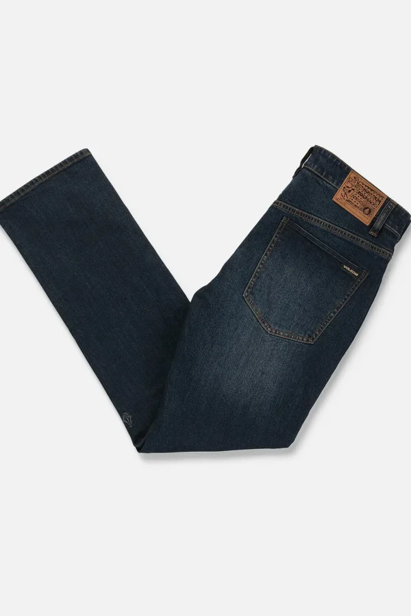 Denim-VOLCOM SOLVER MODERN FIT JEAN - NEW VINTAGE BLUE