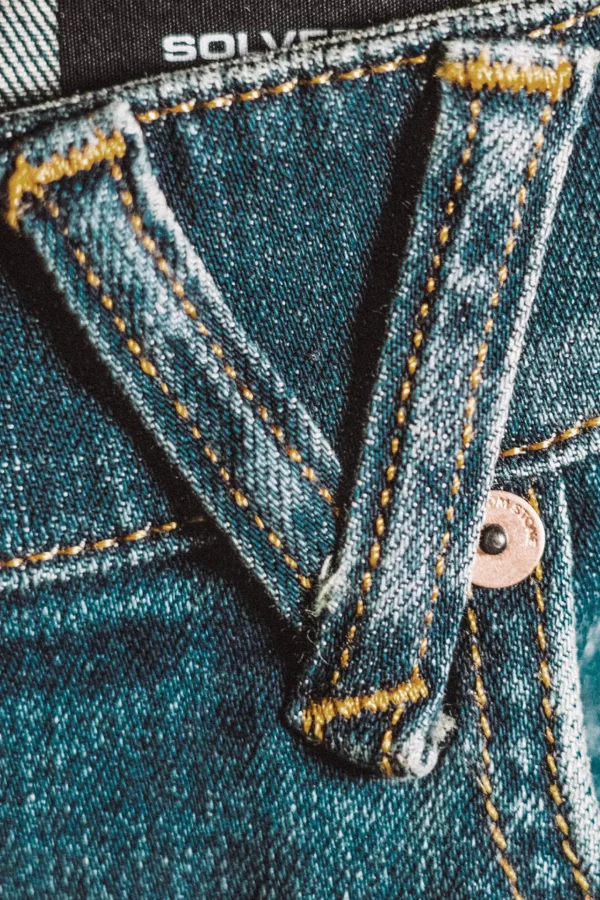 Denim-VOLCOM SOLVER MODERN FIT JEAN - BIARRITZ BLUE*