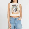 Shorts-VOLCOM STONE STEP HIRISE DENIM SHORT - BLUE DRIFT
