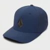 Hats-VOLCOM STONE TECH FLEXFIT DELTA HAT - NAVY