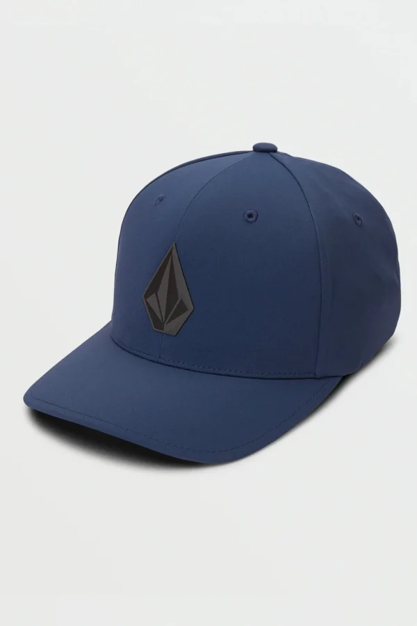 Hats-VOLCOM STONE TECH FLEXFIT DELTA HAT - NAVY