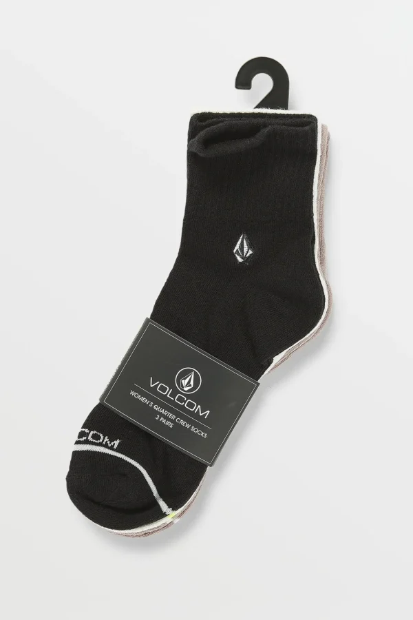 Socks | Socks-VOLCOM THE NEW CREW SOCKS 3PK - ASSORTED