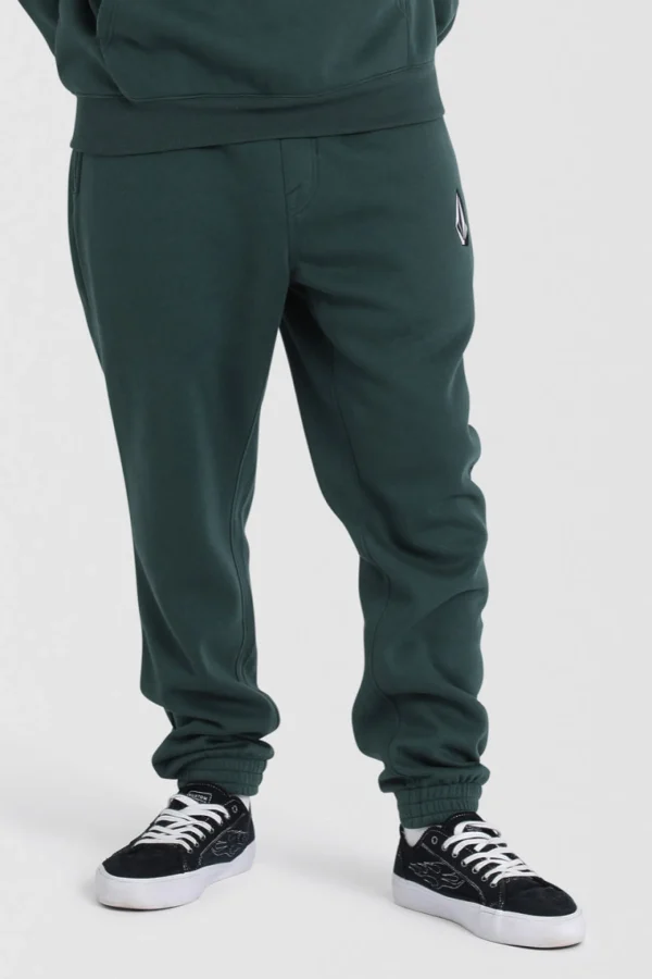 Pants-VOLCOM VOLOGO FLEECE TRACK PANT CEDAR GREEN