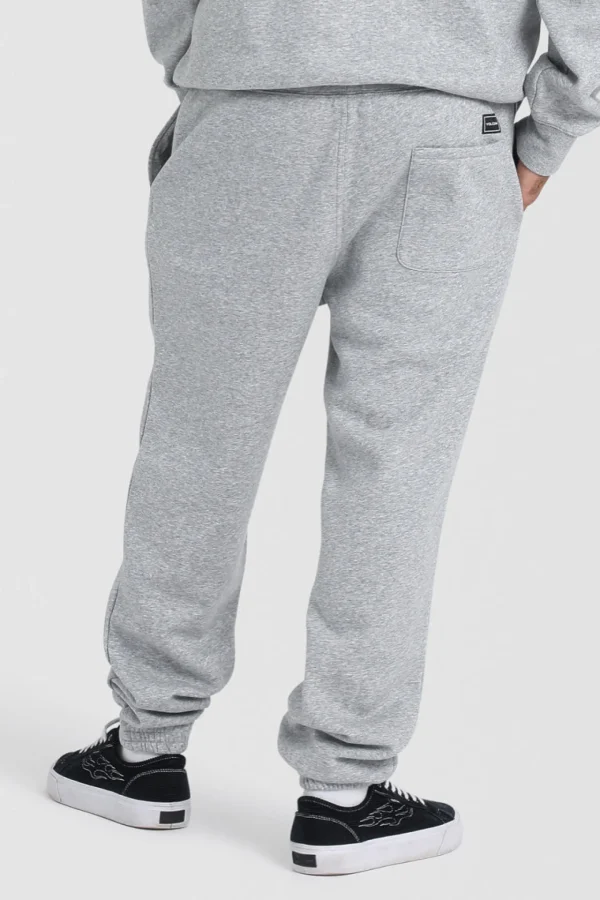 Pants-VOLCOM VOLOGO FLEECE TRACK PANT HEATHER GREY