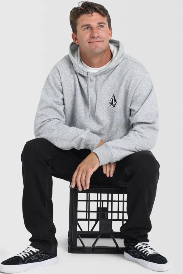 Sweaters & Knitwear-VOLCOM VOLOGO PULLOVER HEATHER GREY