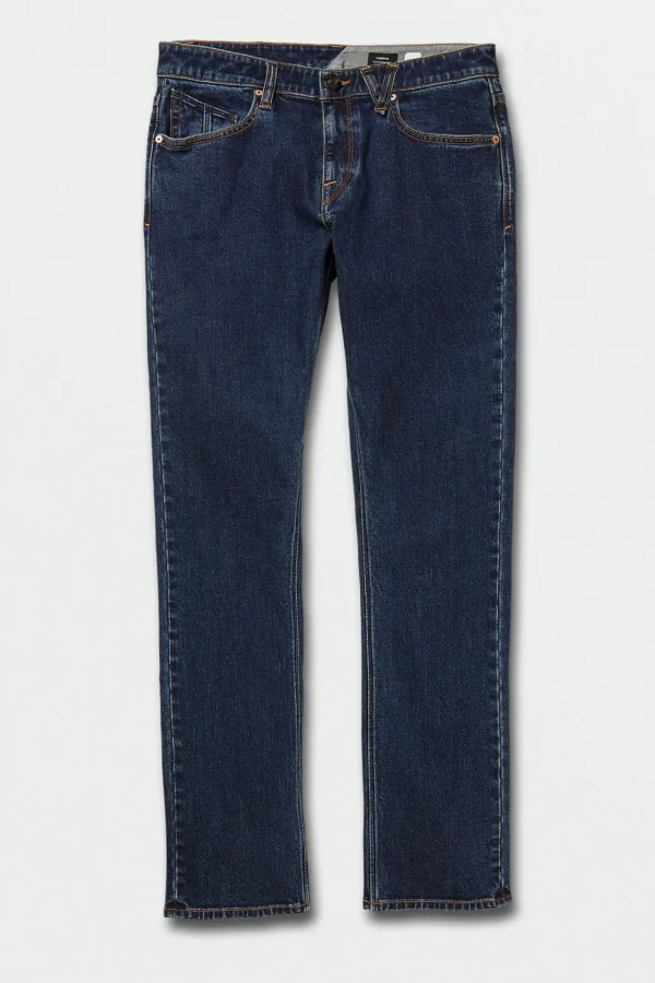 Denim-VOLCOM VORTA SLIM FIT JEAN - DIRTY MED BLUE*