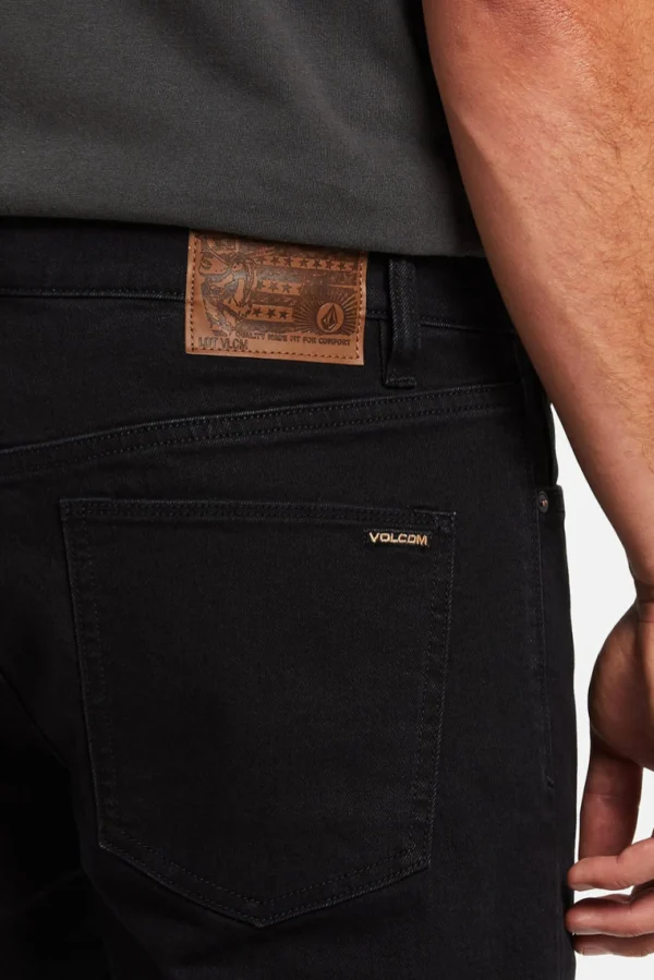 Denim-VOLCOM VORTA SLIM FIT JEAN - BLACKOUT