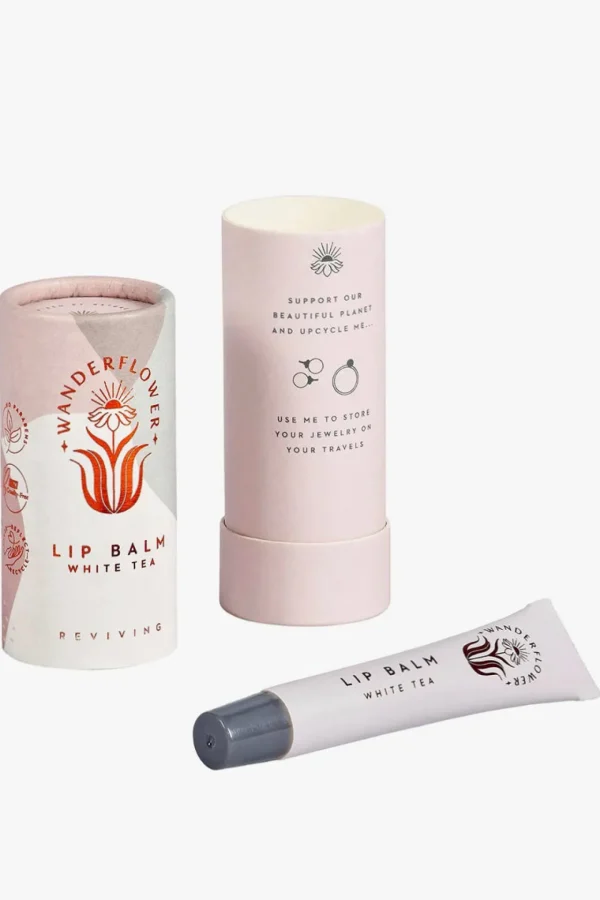 Body-WANDERFLOWER LIP BALM WHITE TEA
