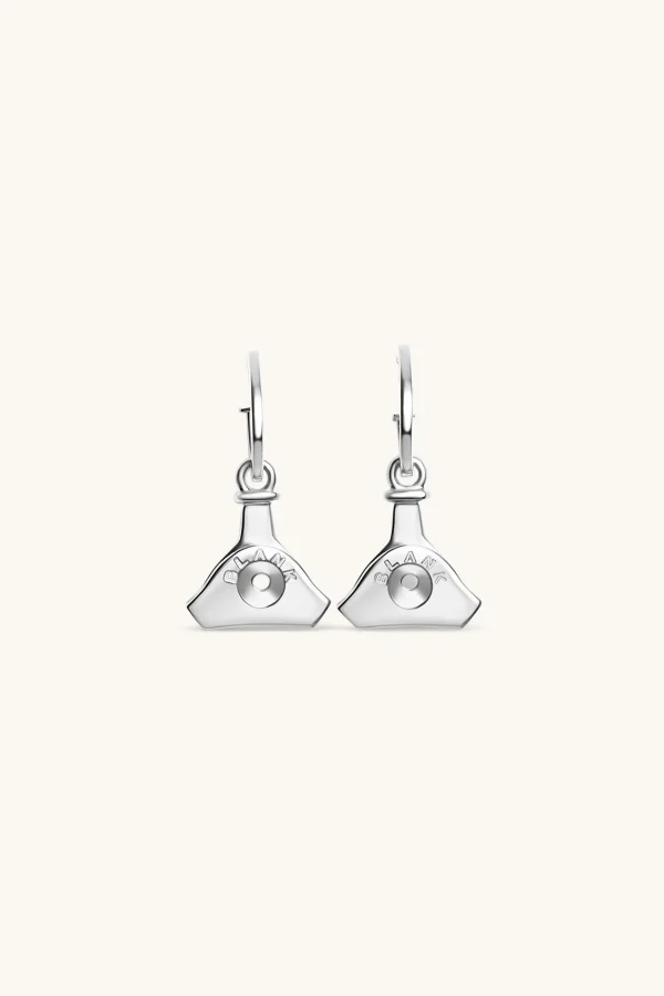 925 Sterling Silver | Jewellery-BLANK SPACE. WHISTLE HOOP EARRINGS