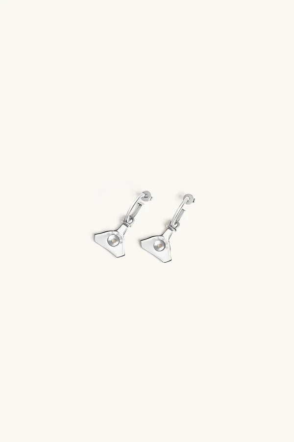925 Sterling Silver | Jewellery-BLANK SPACE. WHISTLE HOOP EARRINGS