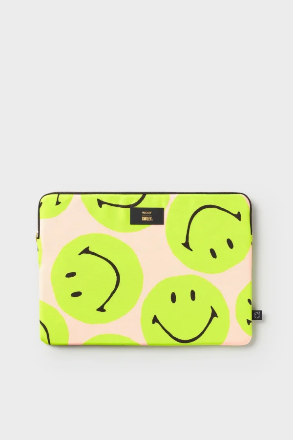 Books & Stationery-WOUF LAPTOP CASE - SMILEY