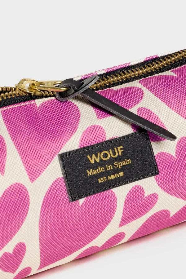 Books & Stationery-WOUF PENCIL CASE - PINK LOVE