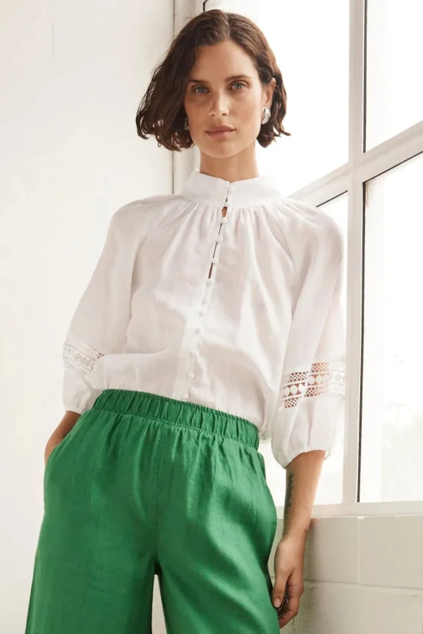 Shirts & Tops-ZOE KRATZMANN INVOKE TOP PORCELAIN