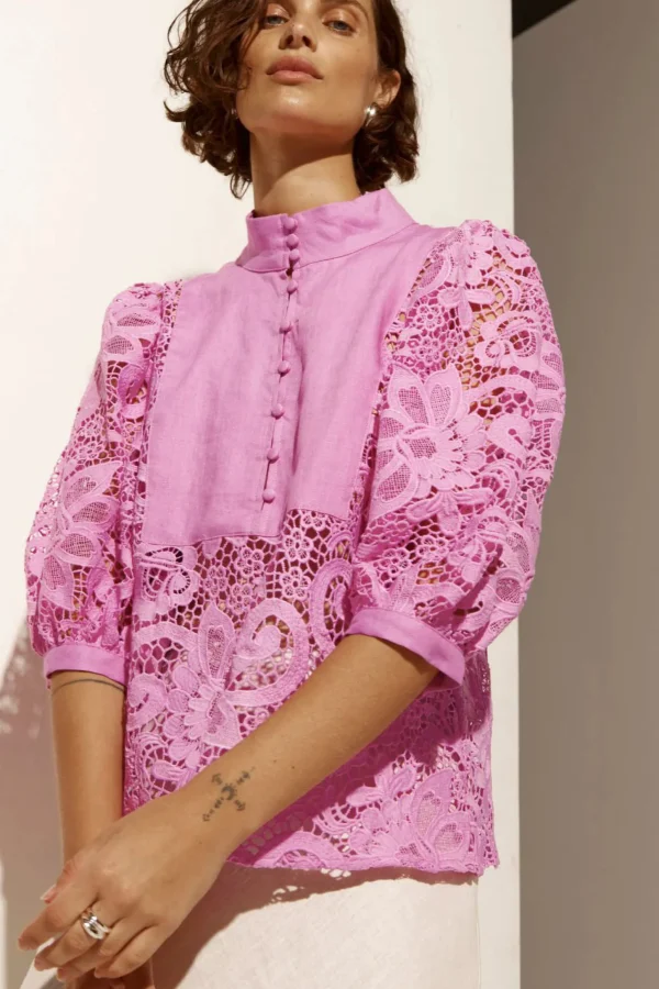 Shirts & Tops-ZOE KRATZMANN PRESENCE TOP LOTUS LACE