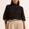 Shirts & Tops-ZOE KRATZMANN WAYFARER TOP BLACK