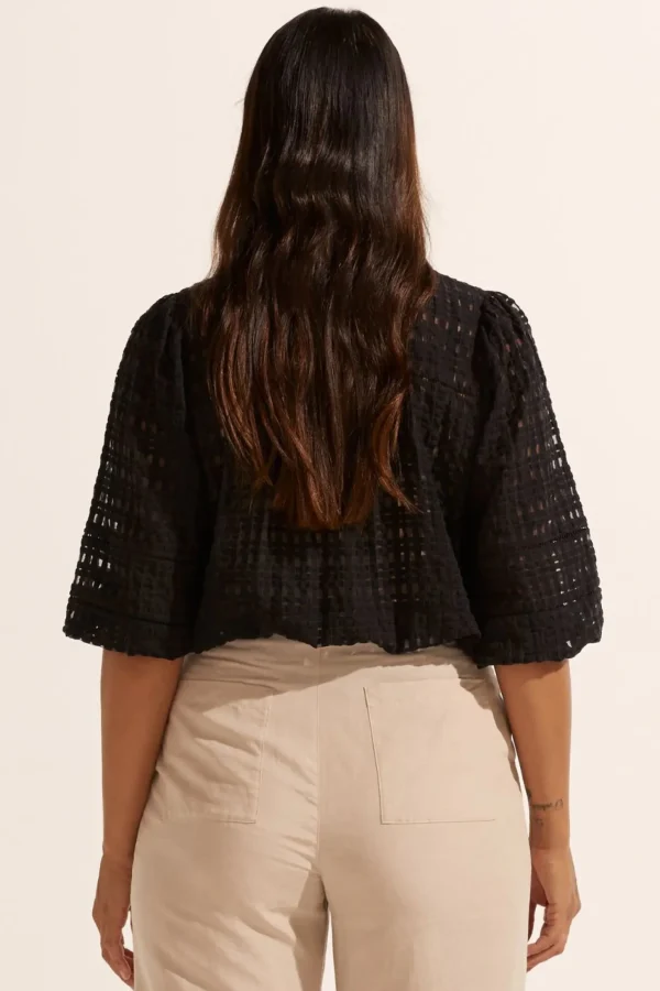 Shirts & Tops-ZOE KRATZMANN WAYFARER TOP BLACK